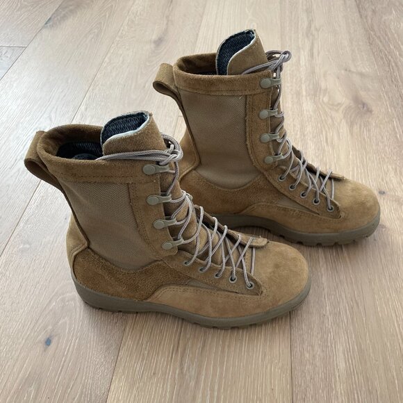 McRae Footwear Boots Men 6 W Coyote Tan Hot Weather Army Military Suede Vibram main image 4